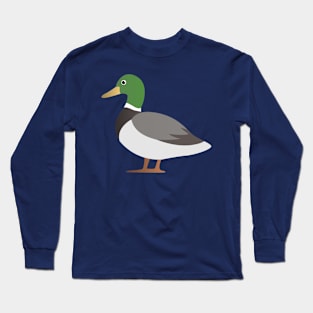 Duck - Simple Classic Vector Illustration Long Sleeve T-Shirt